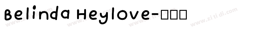 Belinda Heylove字体转换